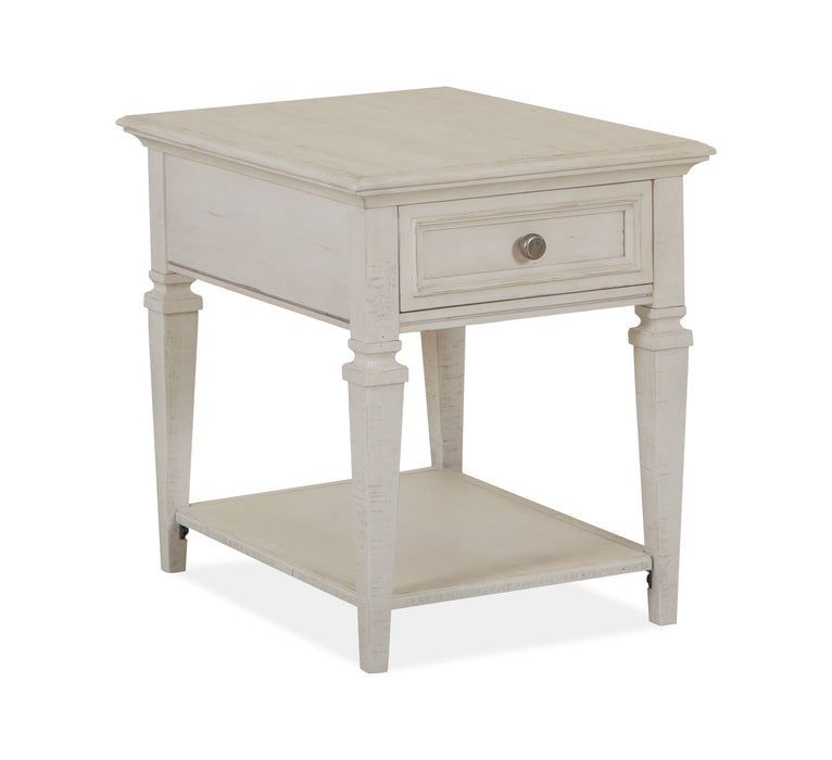 Newport - Rectangular End Table - Alabaster