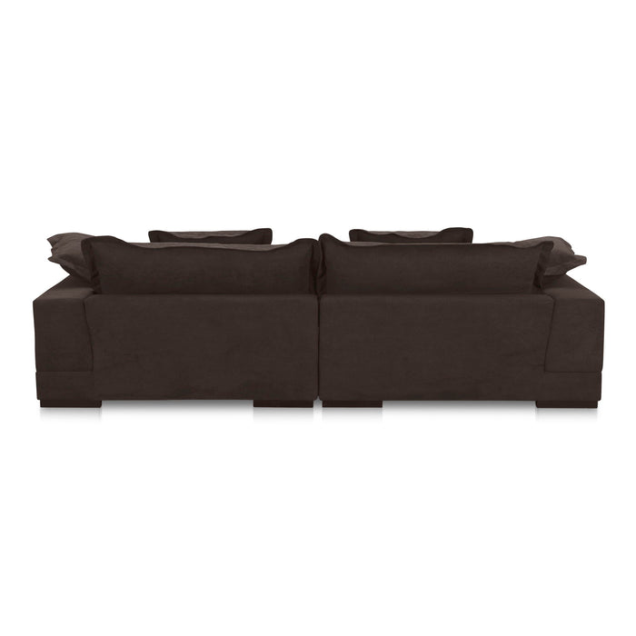 Daydream - Sectional Performance Fabric - Dark Brown