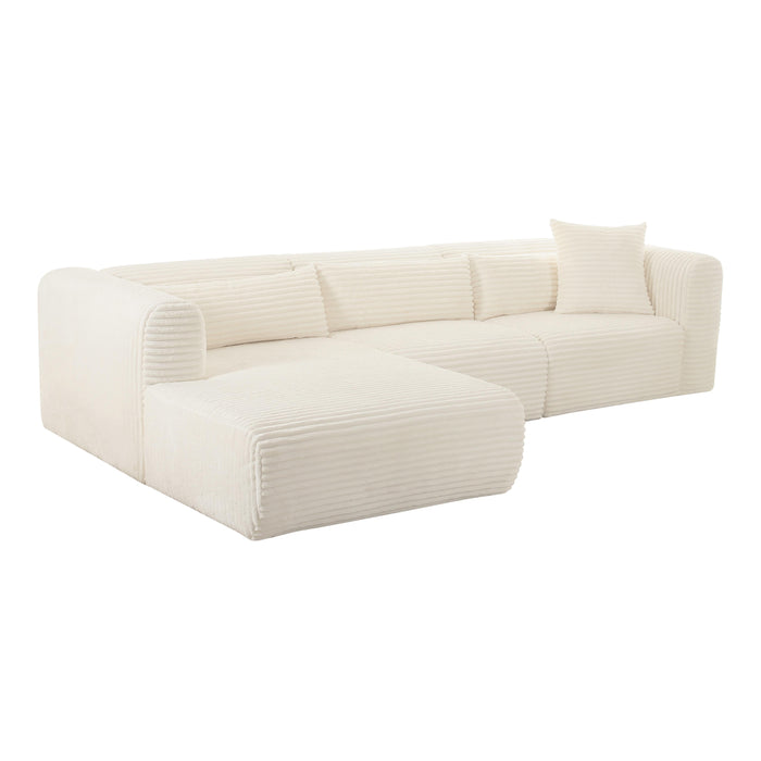 Tarra - Fluffy Oversized Corduroy Modular Sectional