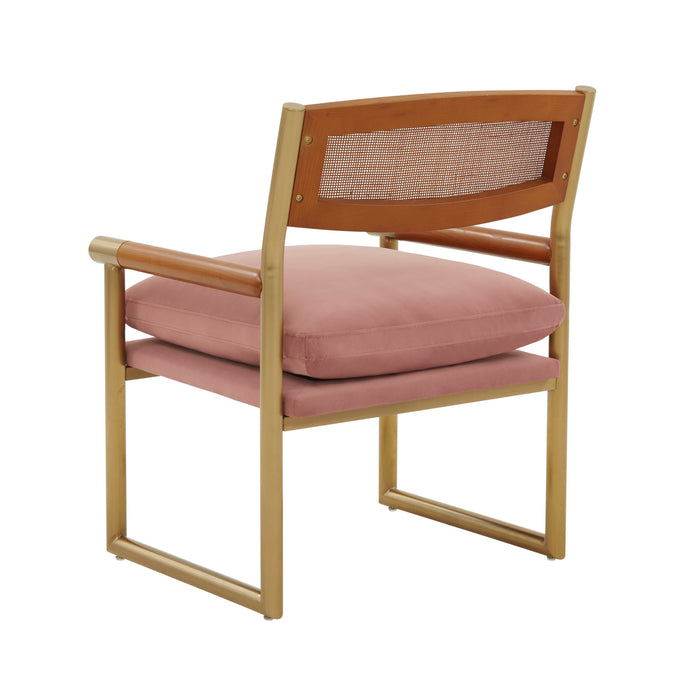 Harlow - Rattan Velvet Chair