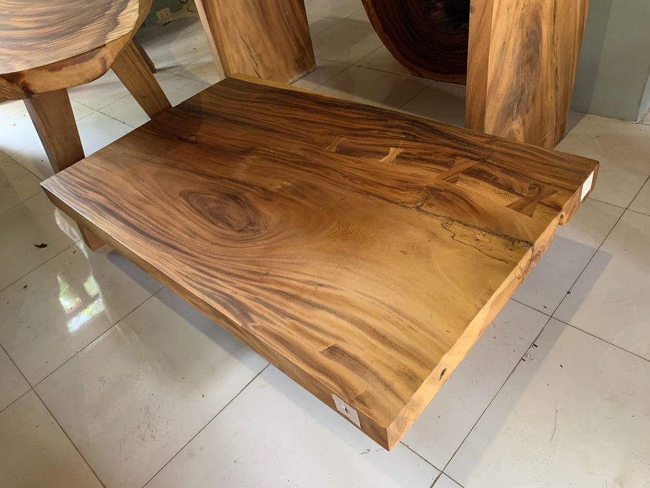 Some-Of-A-Kinds - Coffee Table With Wood Base - Natural