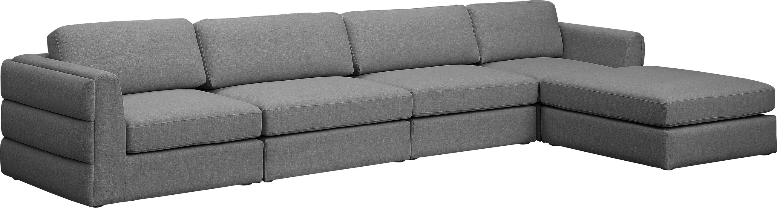 Beckham - Modular Sectional 5 Piece- Gray