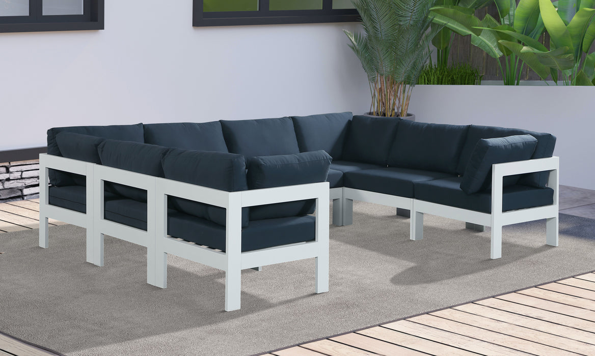 Nizuc - Outdoor Patio Modular Sectional 8 Piece - Navy