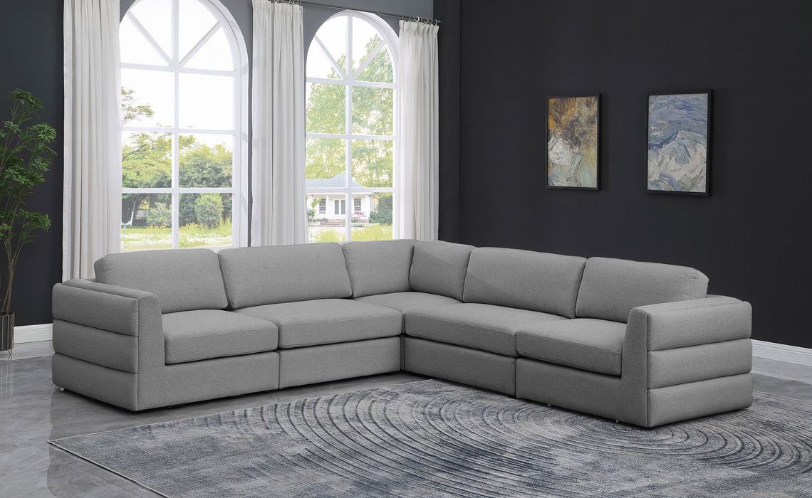 Beckham - Modular Sectional 5 Piece - Gray - Modern & Contemporary