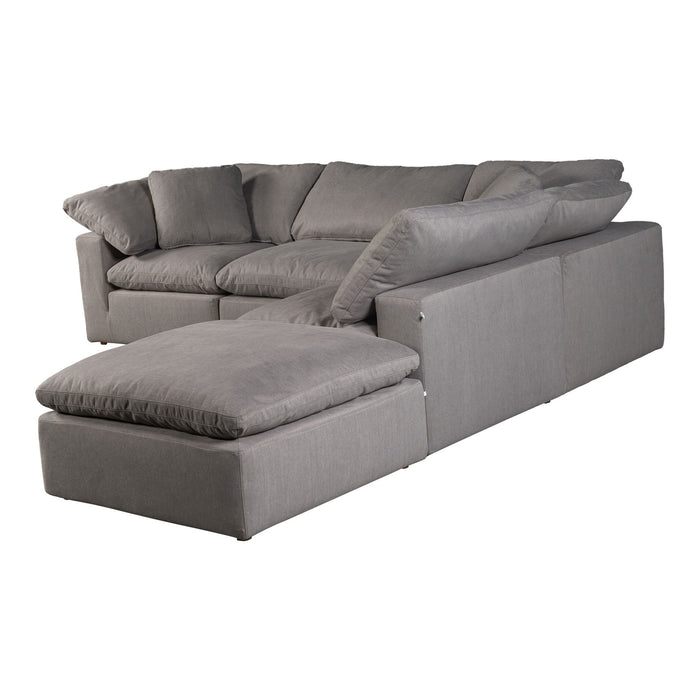 Terra - Condo Dream Modular Sectional Livesmart Fabric - Light Gray