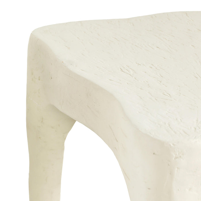 Skully - Textured Side Table - Cream