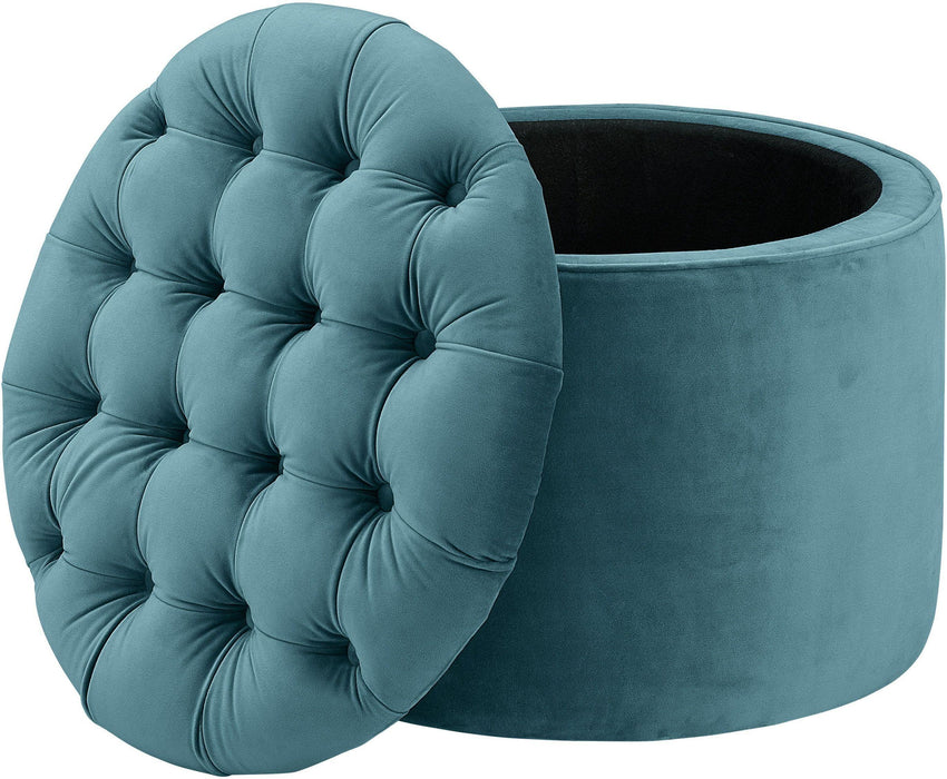 Queen - Velvet Storage Ottoman