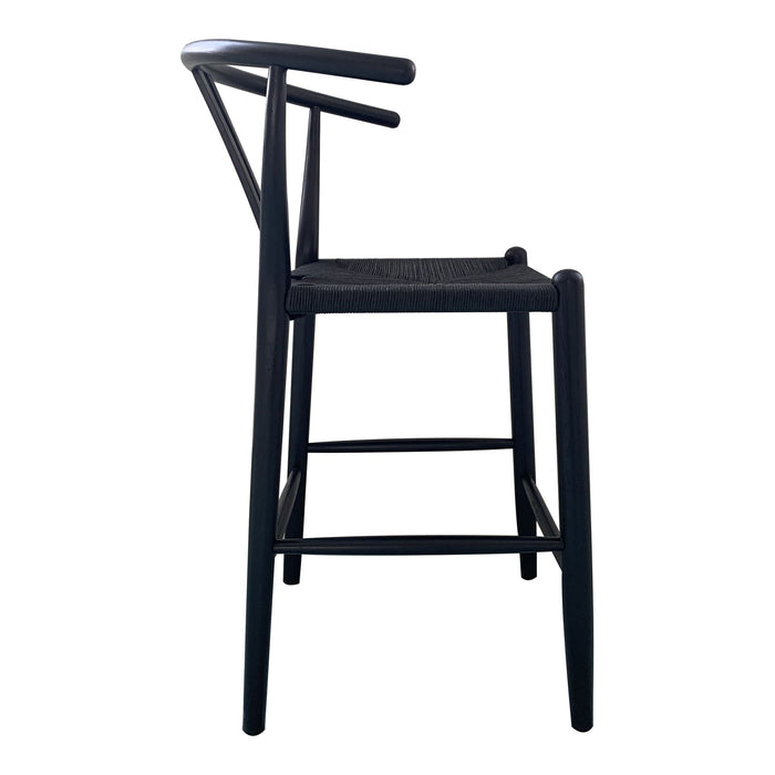 Ventana - Counter Stool - Black - Wood