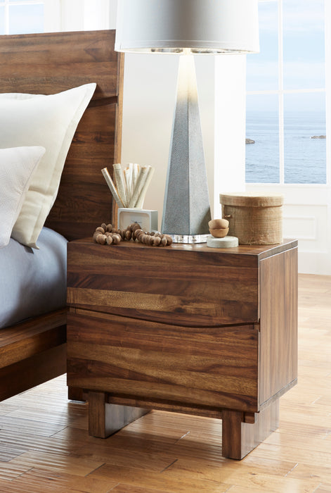 Ocean Nightstand - Nat. Sengon