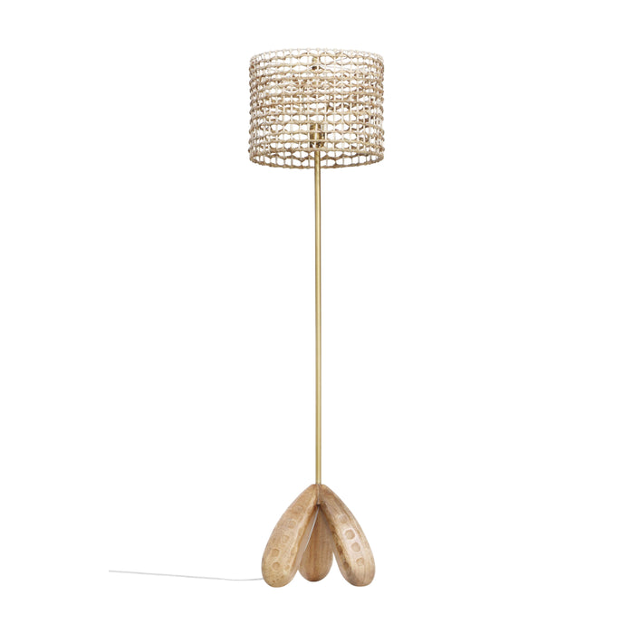 Alondra - Wooden Floor Lamp - Light Brown