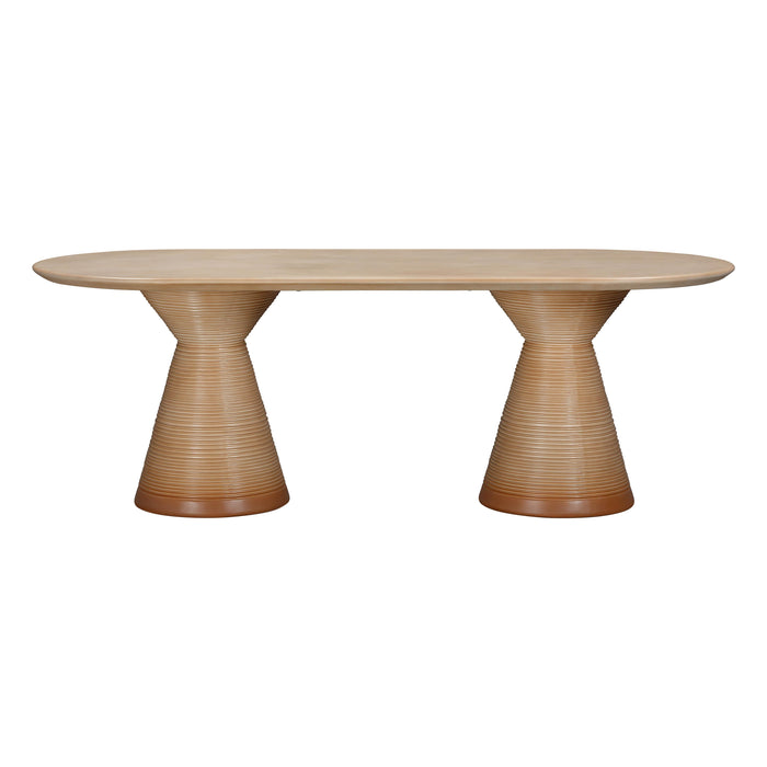 Fassa - Oval Indoor / Outdoor Dining Table - Terracotta