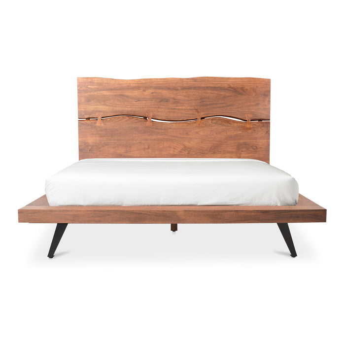 Madagascar - Queen -Platform Bed Light Brown