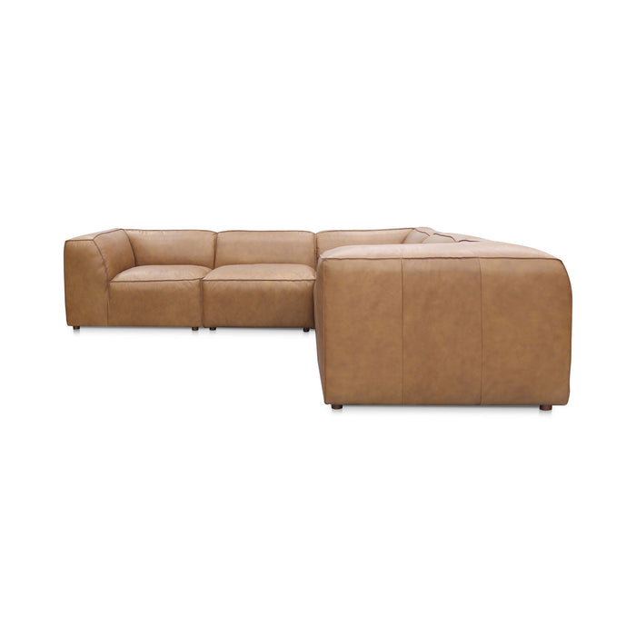 Form - Classic L Modular Sectional - Light Brown - Sonoran Leather