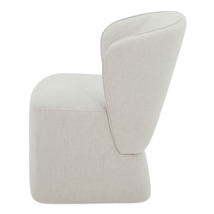 Larson - Rolling Dining Chair Performance Fabric - Helio Oyster