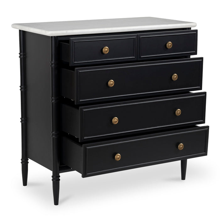 Eleanor - 5 Drawer Chest - Black