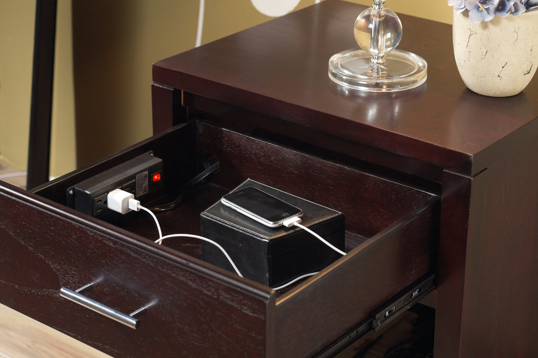 Nevis Nightstand Power Outlet