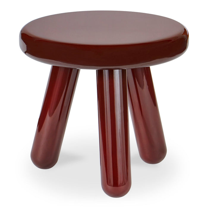 Joy - Accent Table - Dark Red