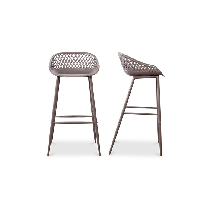 Piazza - Outdoor Barstool Barstool (Set of 2) - Gray