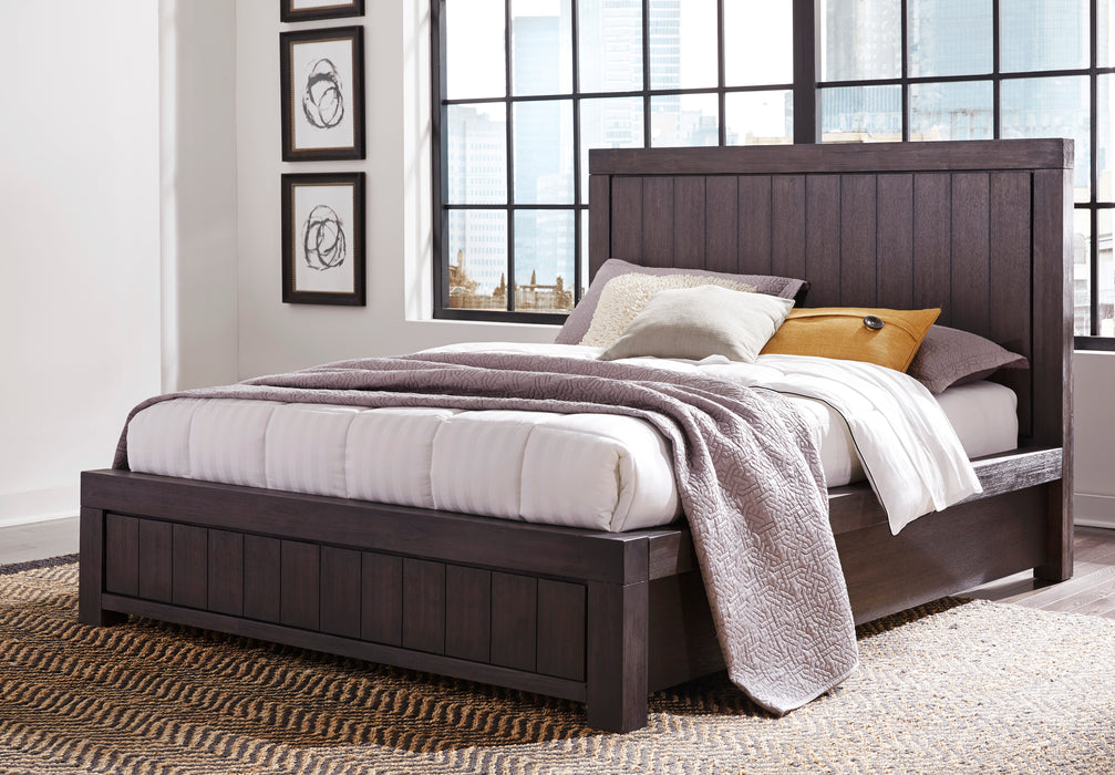 Heath QN Bed - Basalt Grey