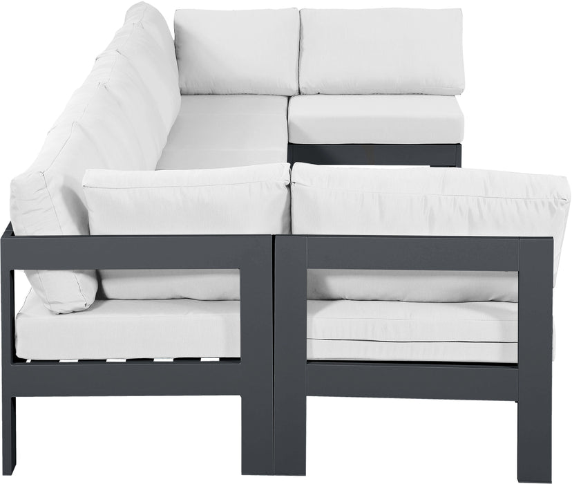 Nizuc - Outdoor Patio Modular Sectional 7 Piece - White - Modern & Contemporary