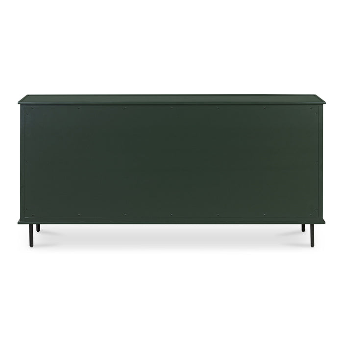 Reagan - 6 Drawer Dresser - Deep Green