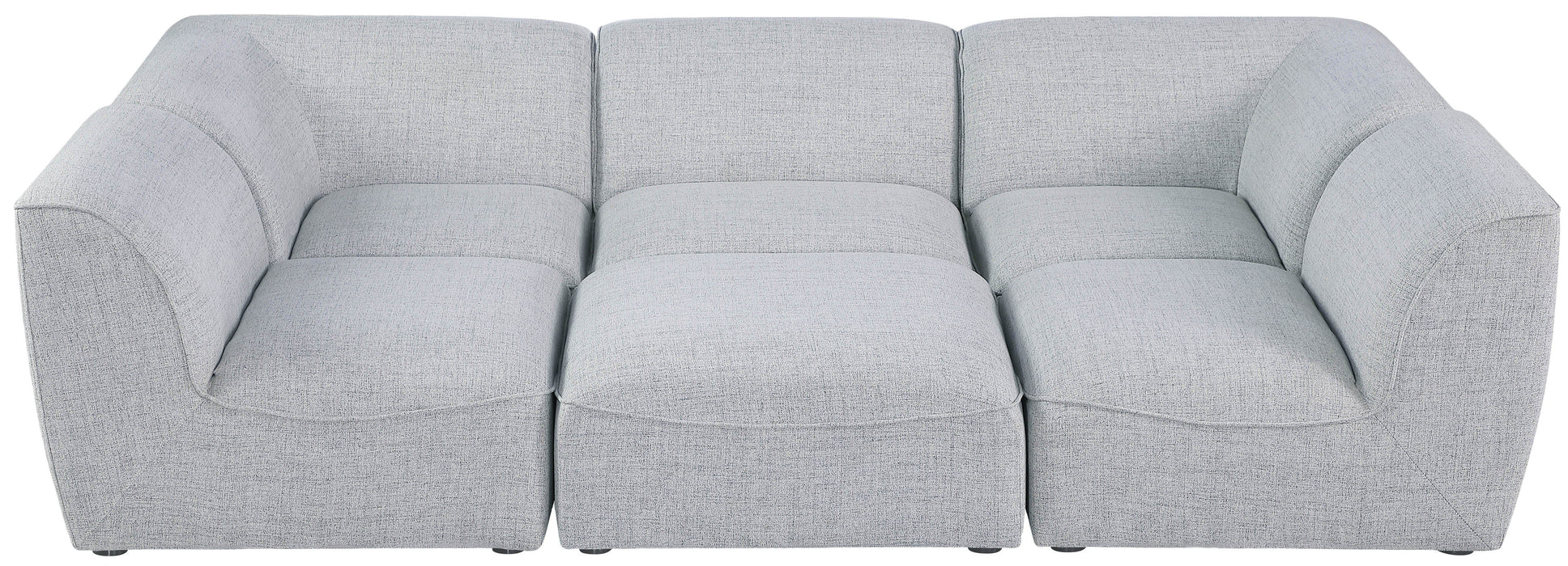 Miramar - Modular Sectional 6 Piece - Gray - Modern & Contemporary