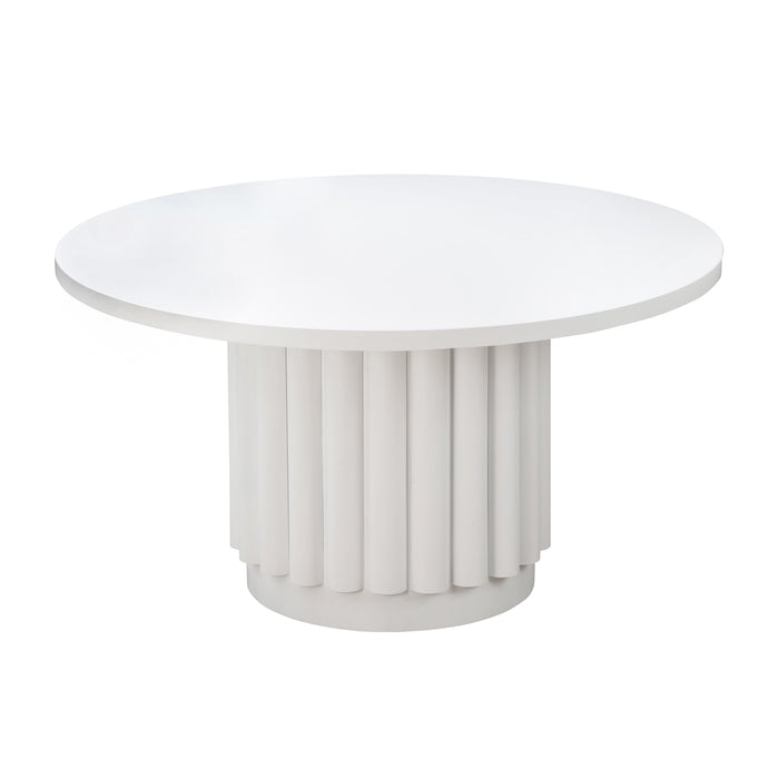 Kali - Round Dining Table - White