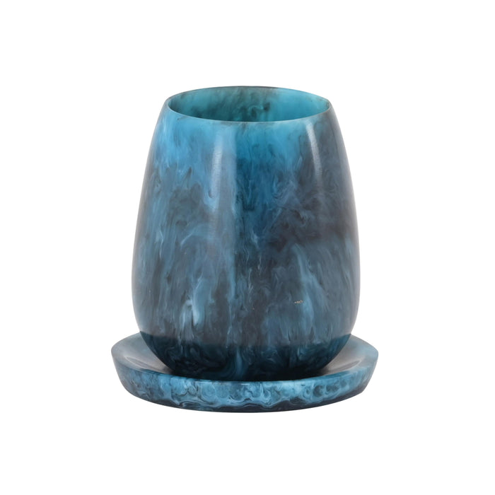 Rounded - Swirl Resin Kiddush Cup