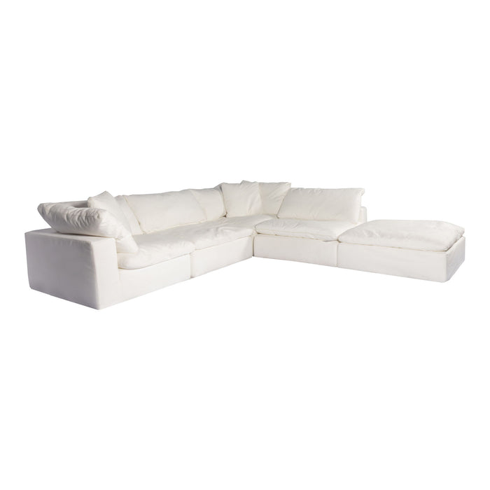 Clay - Dream Modular Sectional Livesmart Fabric - Cream