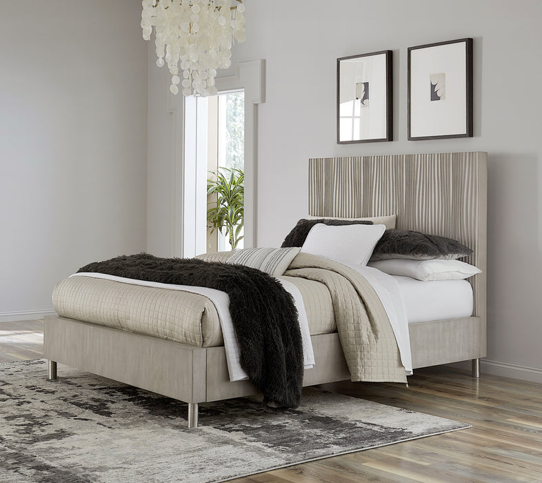 Argento King Bed - Misty Grey