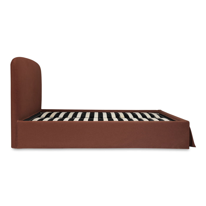 Joan - King Storage Bed - Rust