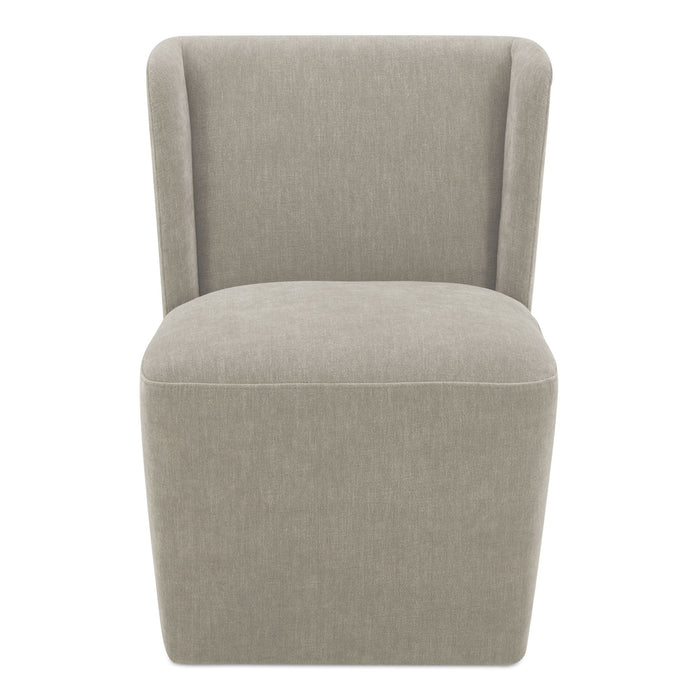 Cormac - Rolling Dining Chair Performance Fabric - Capri Sapphire