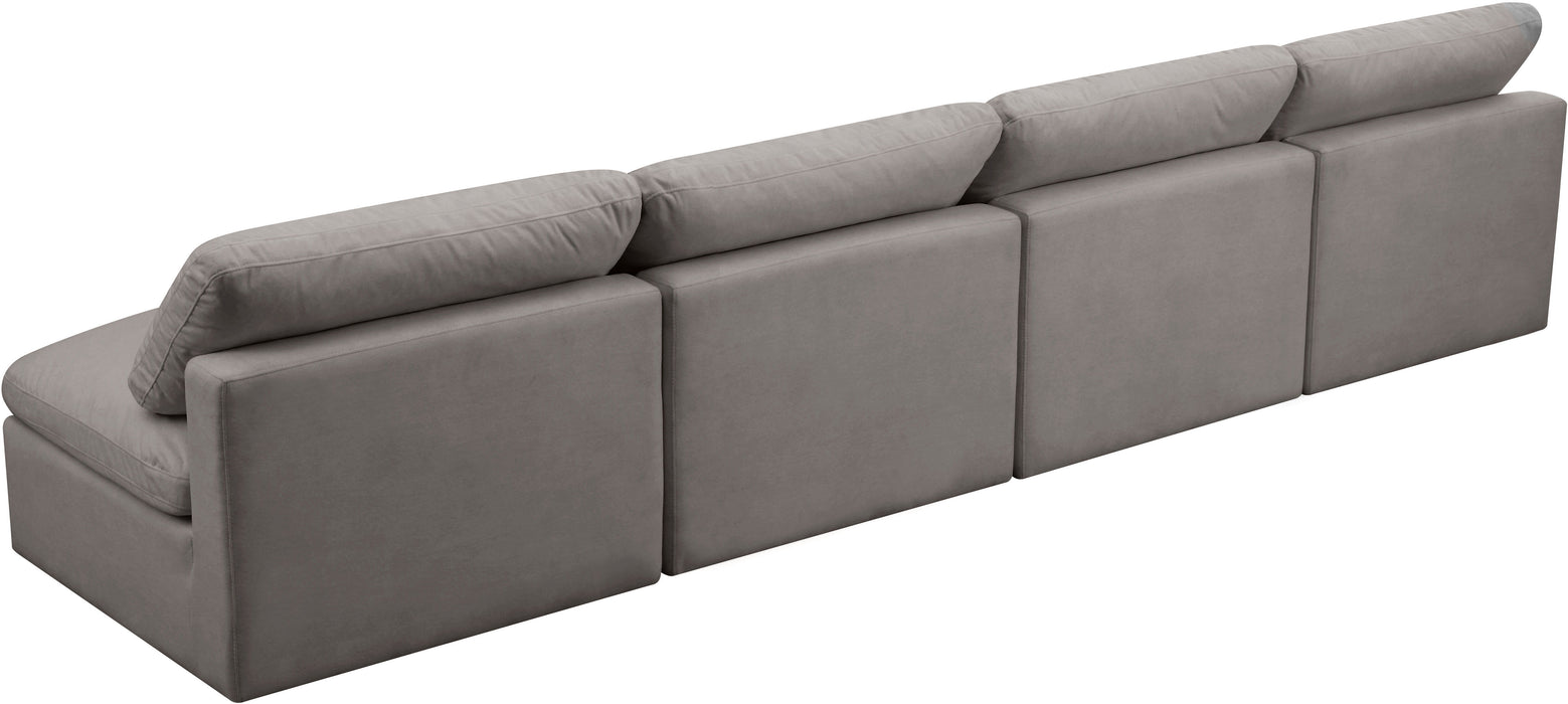 Plush - Modular Armless 4 Seat Sofa