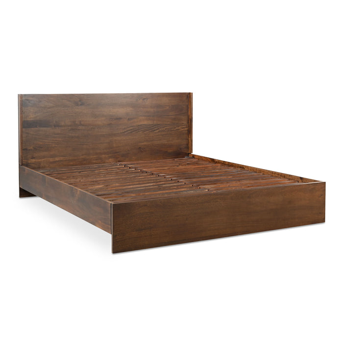 Everett - Queen Bed - Dark Brown