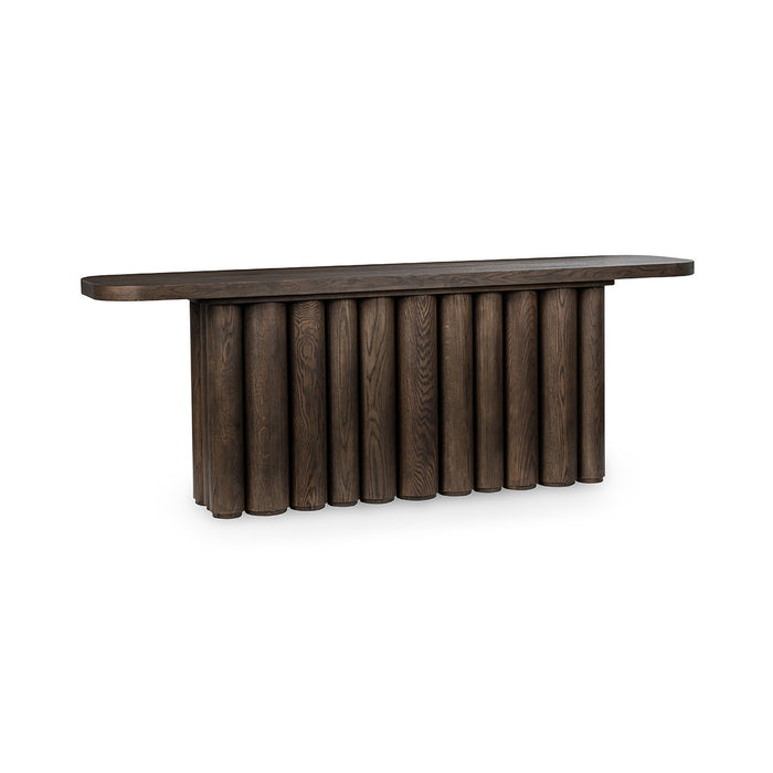 Tiber - Oak Wood 90" Console Table - Toasted Brown