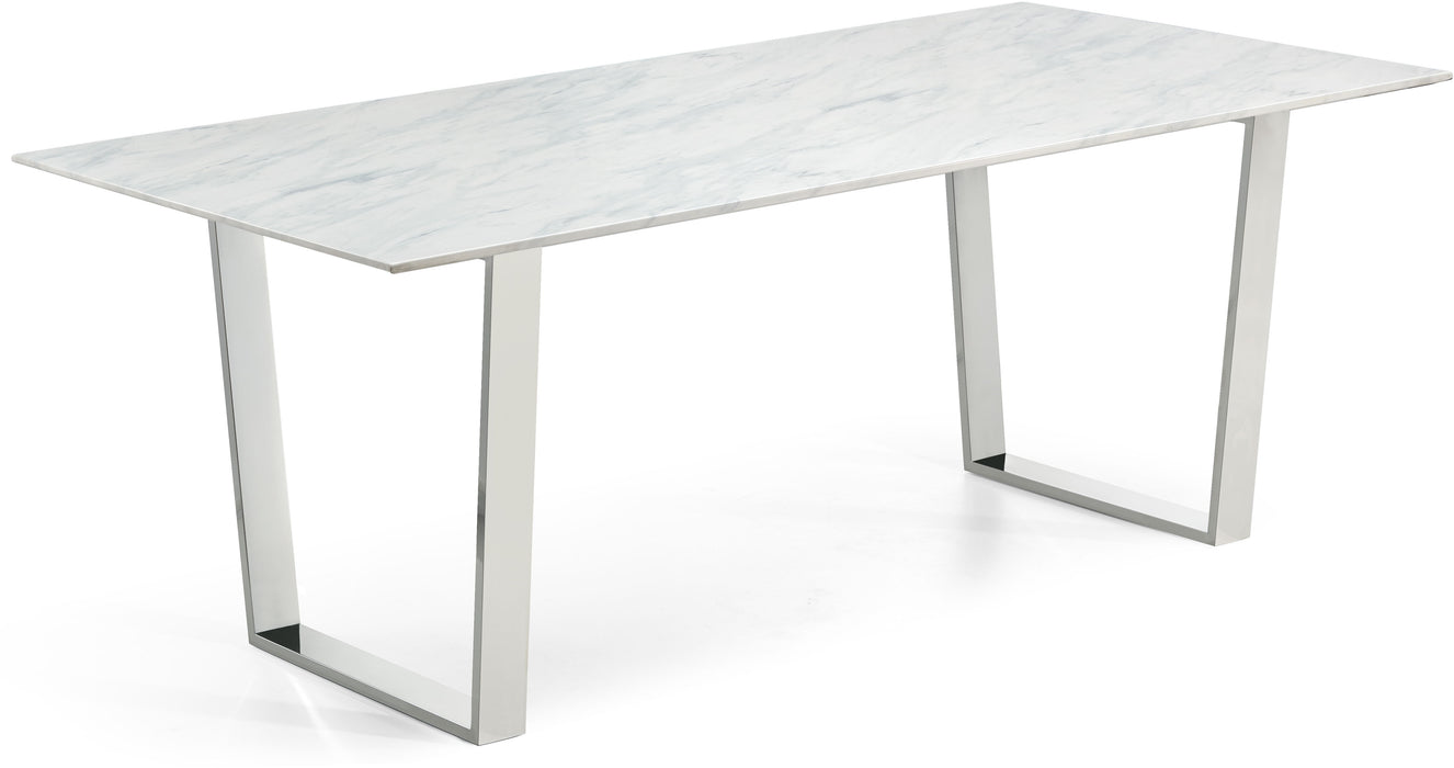 Carlton - Dining Table - Pearl Silver - Steel