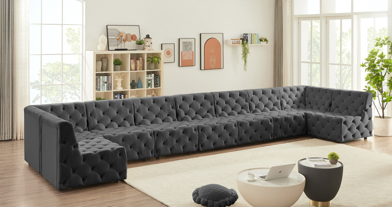 Tuft - Modular Sectional 9 Piece - Gray