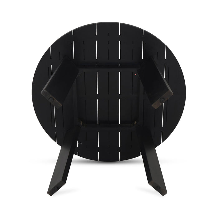 Delta - Round Outdoor Dining Table - Black