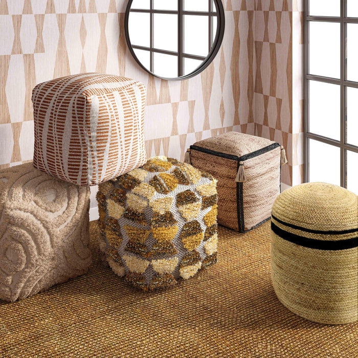 Miranda - Knitted Pouf - Beige