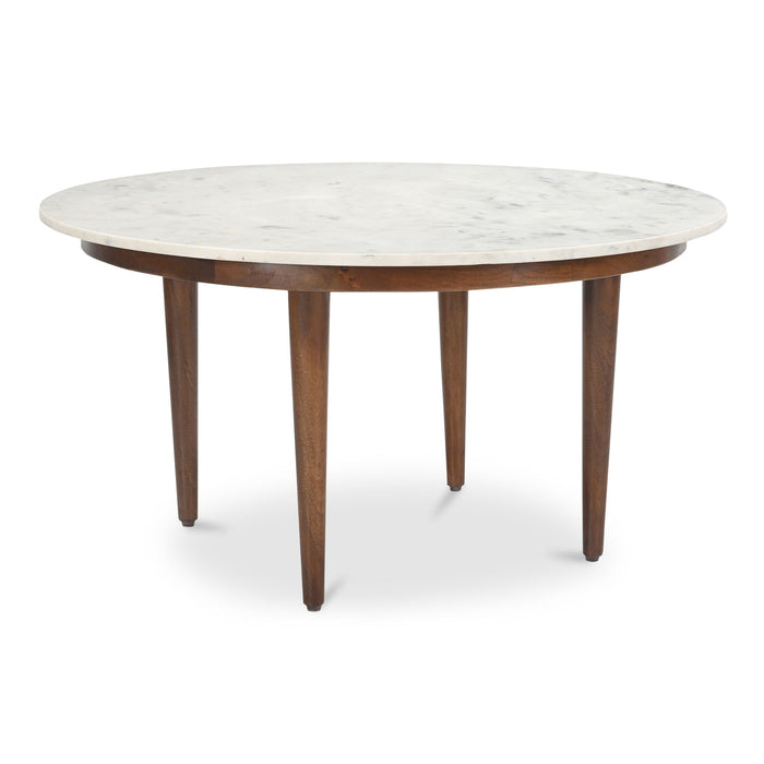 Lark - Coffee Table - White / Mango Brown