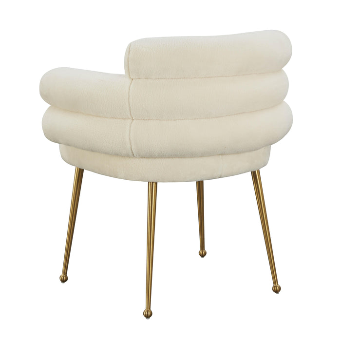 Dente - Faux Sheepskin Dining Chair