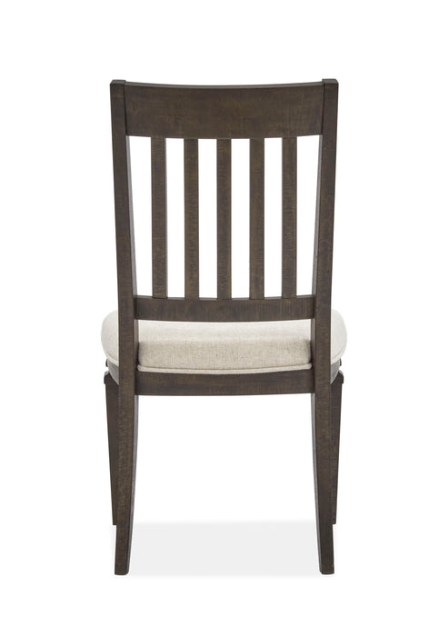 Calistoga - Dining Side Chair With Upholstered Seat (Set of 2) - Weathered Charcoal