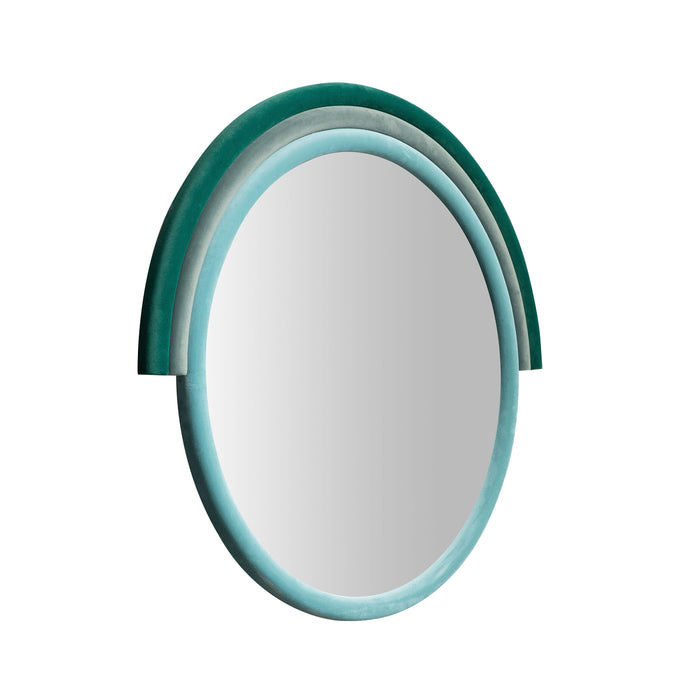 Lally - Velvet Round Wall Mirror