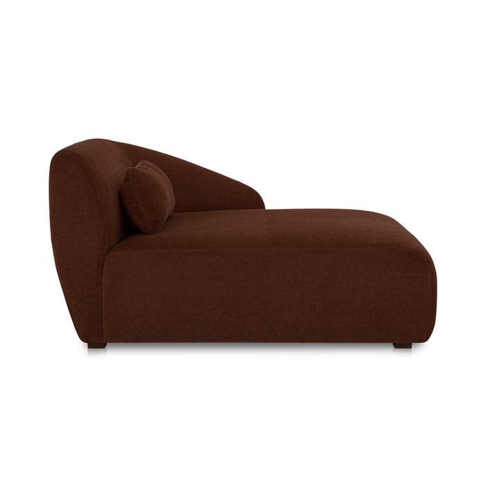 Amelia - Right Arm Facing Chaise - Chestnut