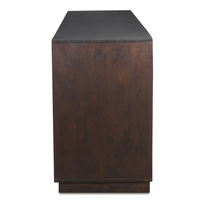 Denman - 4 Door Sideboard - Dark Brown