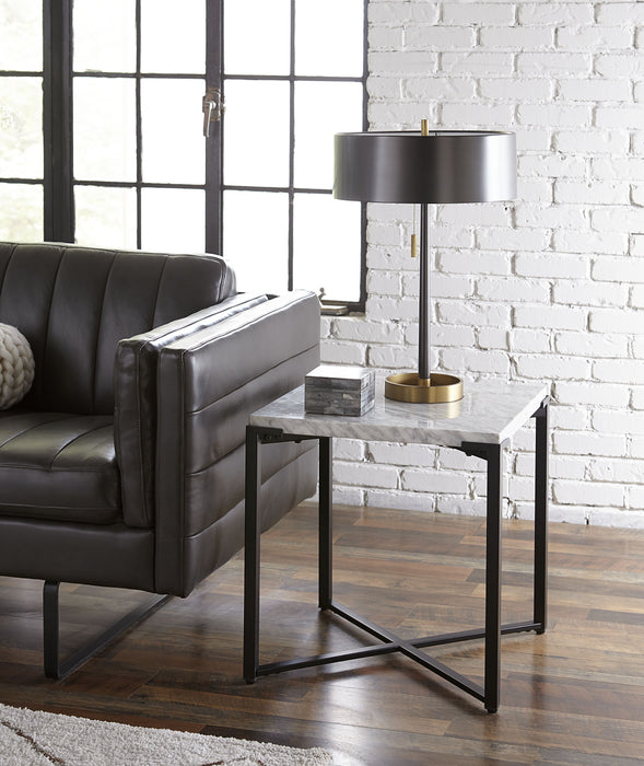 Saxon End Table - Carr/Mtt Blk