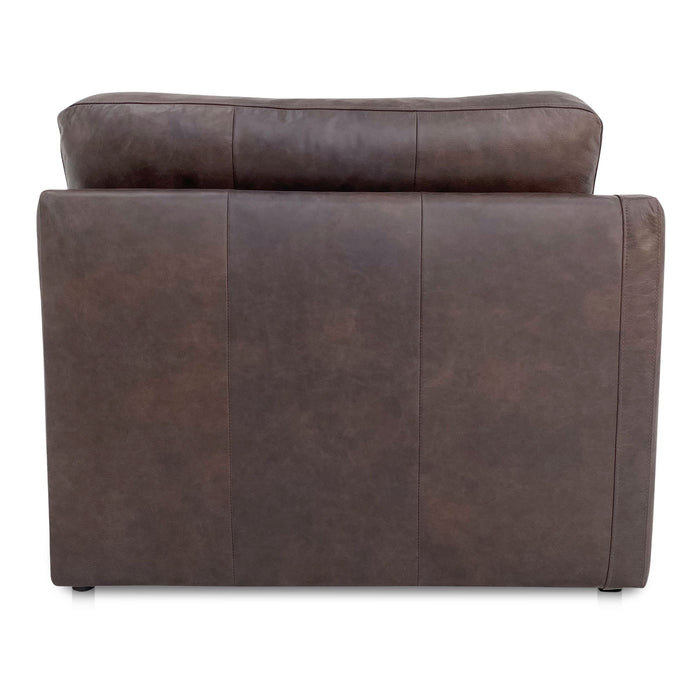 Thurlow - Left Arm Facing Chair Leather - Espresso Brown