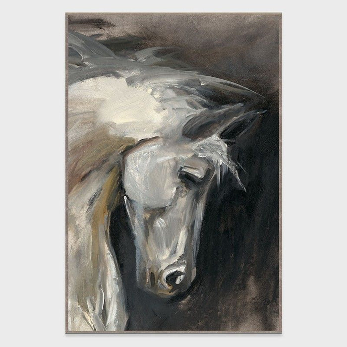 Dash II - Canvas Art - Dark Gray