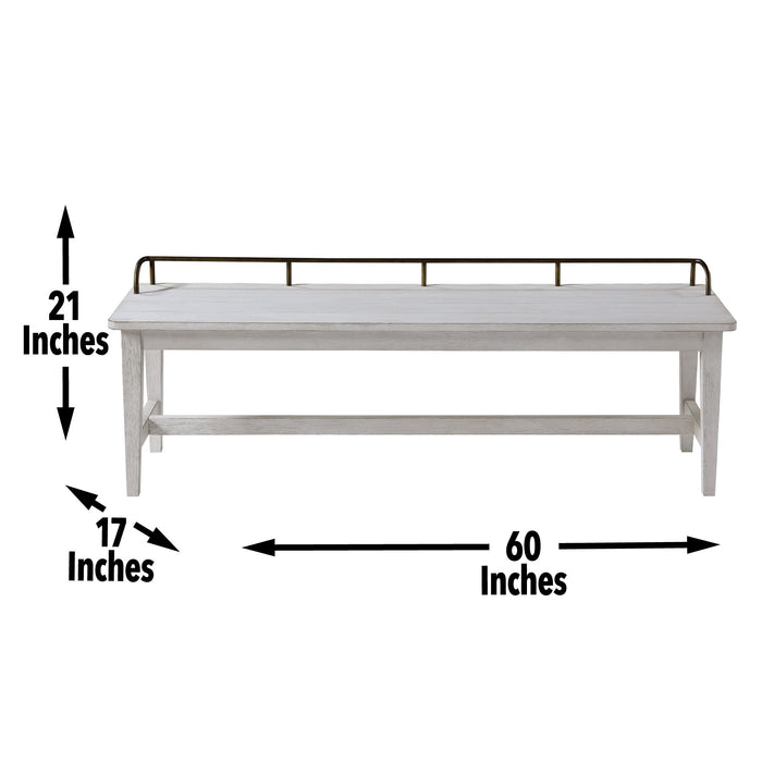 Pendleton - Dining Bench - White