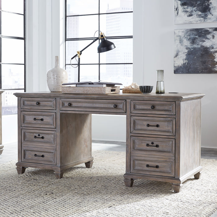 Lancaster - Executive Desk - Dove Tail Grey